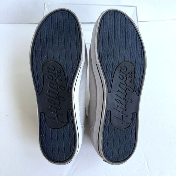 Tommy Hilfiger Phillie Sneaker Size 10 Gray Blue Canvas Skate Shoe TMPHILLIE-R - Picture 6 of 8